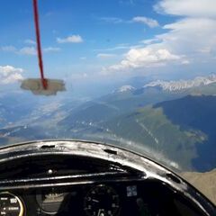 Flugwegposition um 15:37:22: Aufgenommen in der Nähe von Gemeinde St. Sigmund im Sellrain, Österreich in 3083 Meter